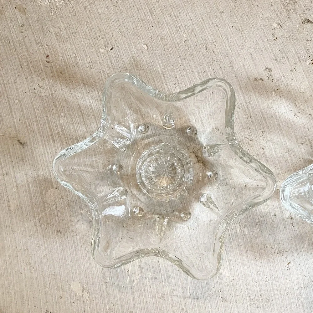 Vintage Set Of 3 Candlestick 6 Point Star 4‎ 1/2